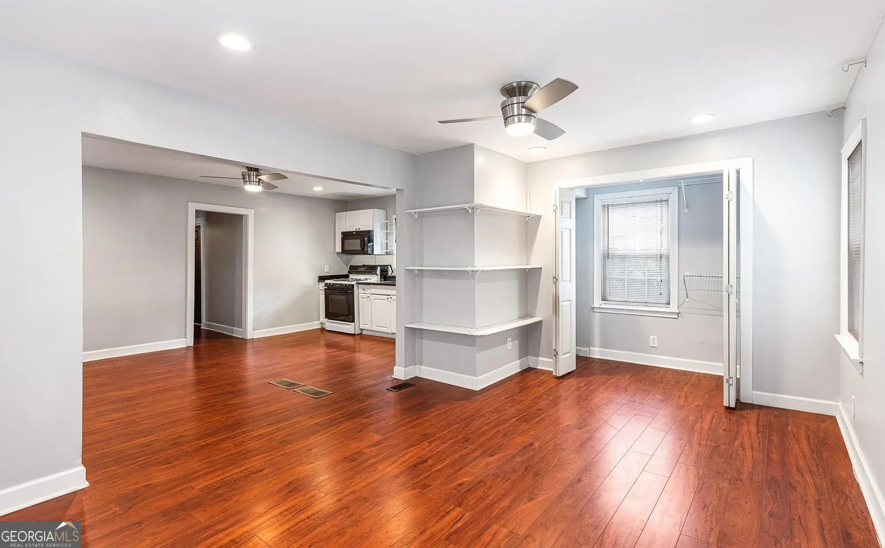 1143 United Avenue Southeast, Unit B Atlanta, GA 30316 - Photo 13 of 17 a view of a kitchen with wooden floor and a kitchen
