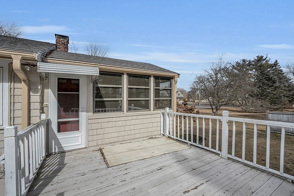 29 Meriam Road Concord, MA 01742 - Photo 22 of 24 a view of a deck with wooden floor and fence