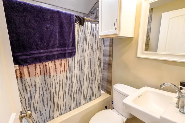 a bathroom with a sink and toilet