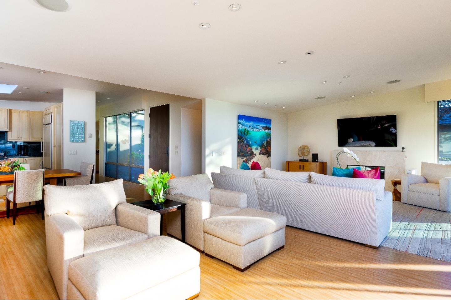 0 Scenic Road Carmel, CA 93923 - Photo 6 of 21 a living room with furniture and a flat screen tv