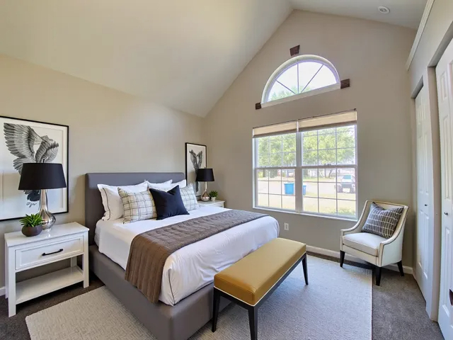 200 Durham Drive Steger, IL 60475 - Photo 11 of 26 a bedroom with a bed and a couch