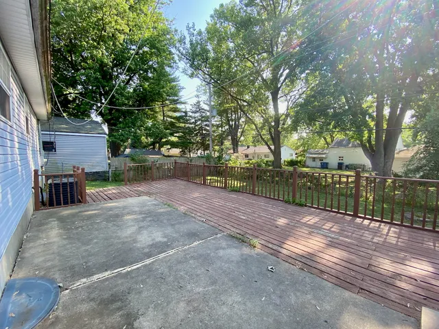 a view of backyard and tree