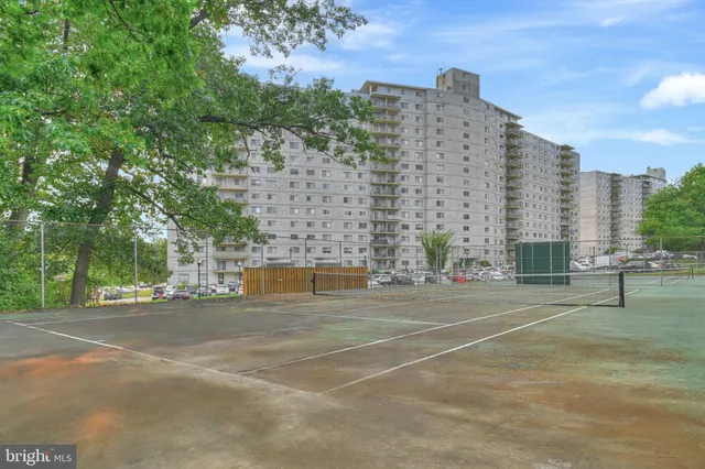 a view of a building with a outdoor space