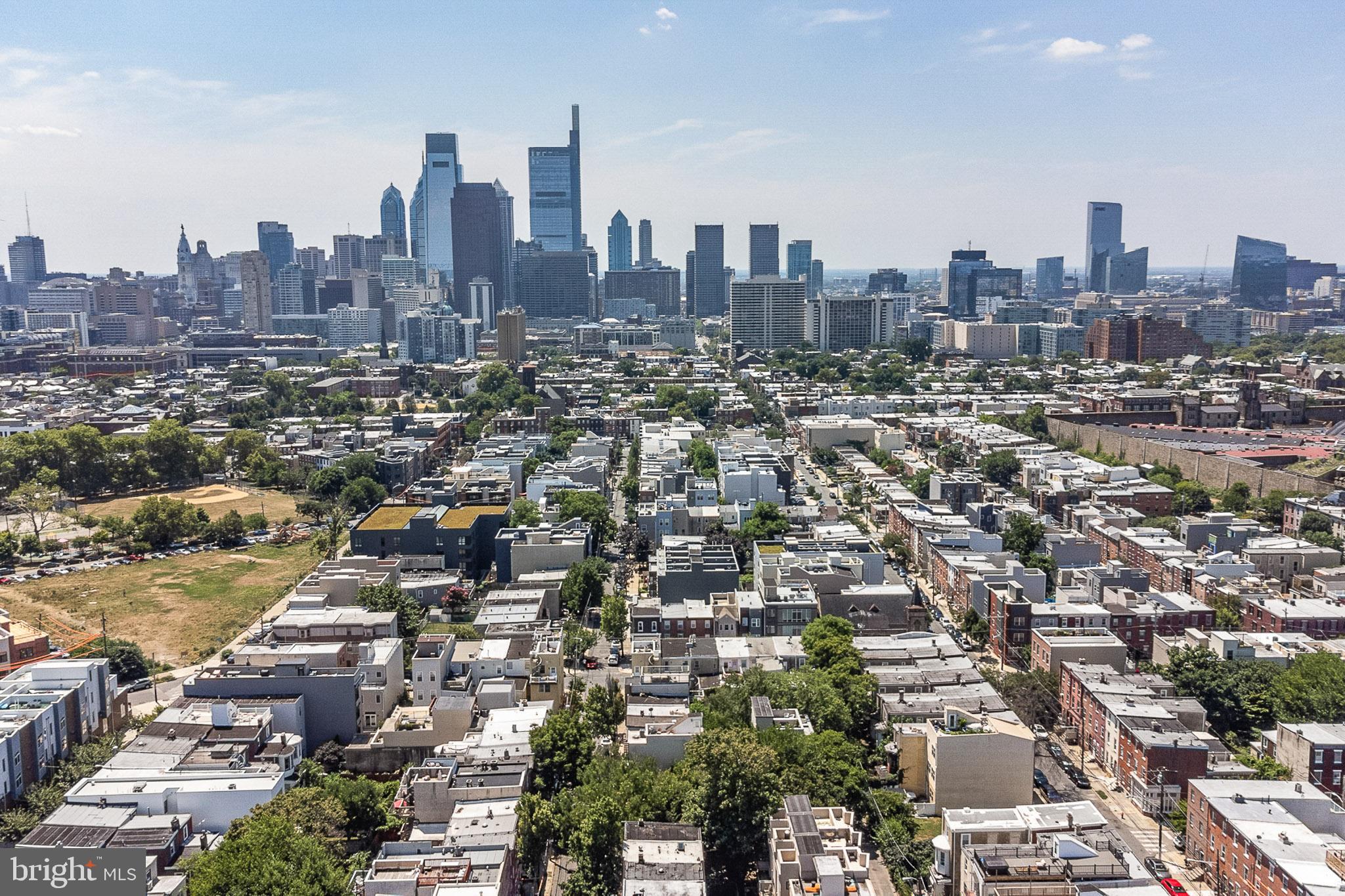 1935 Cambridge Street Philadelphia, PA 19130 - Photo 42 of 54 an aerial view of a city with tall buildings