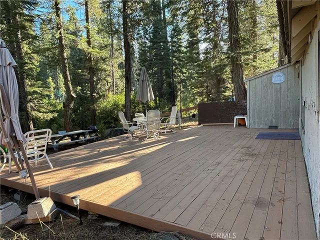 a view of a terrace with sitting area