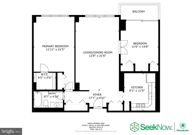 $1,950 | 5225 Pooks Hill Road, Unit 116N, Bethesda, MD 20814