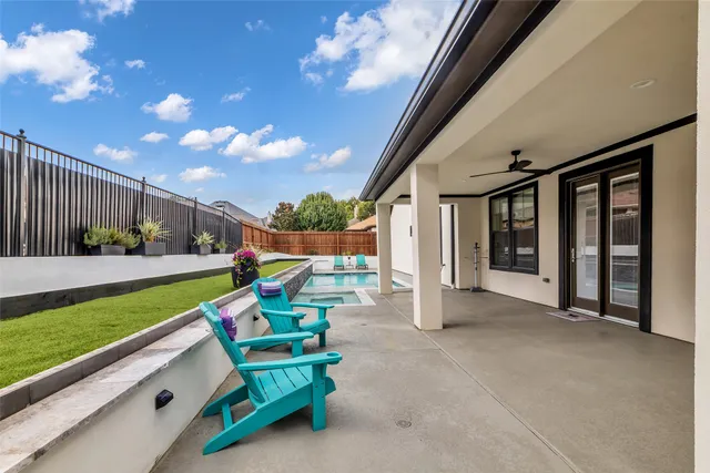 a view of an interior of the house with outdoor seating