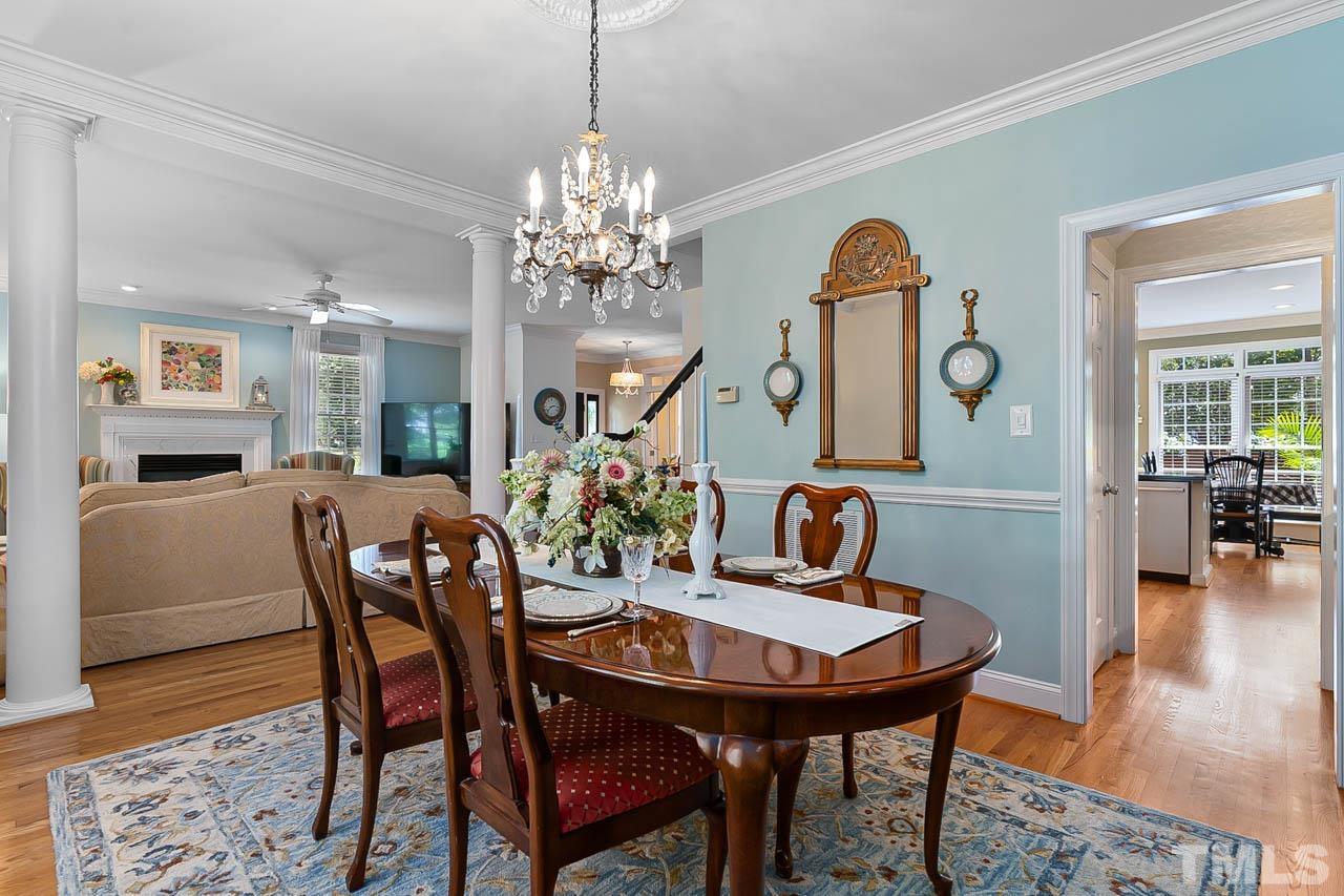 3500 Proprietor Way Raleigh, NC 27612 - Photo 16 of 47 a view of a dining room with furniture and wooden floor