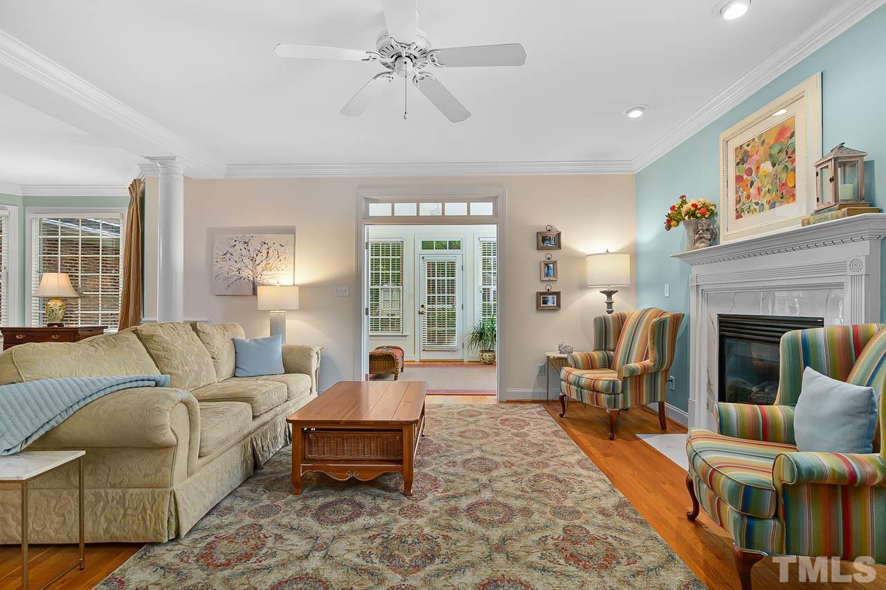 3500 Proprietor Way Raleigh, NC 27612 - Photo 10 of 47 a living room with furniture and a fireplace