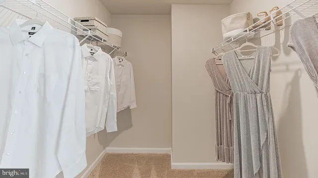 a view of a walk in closet