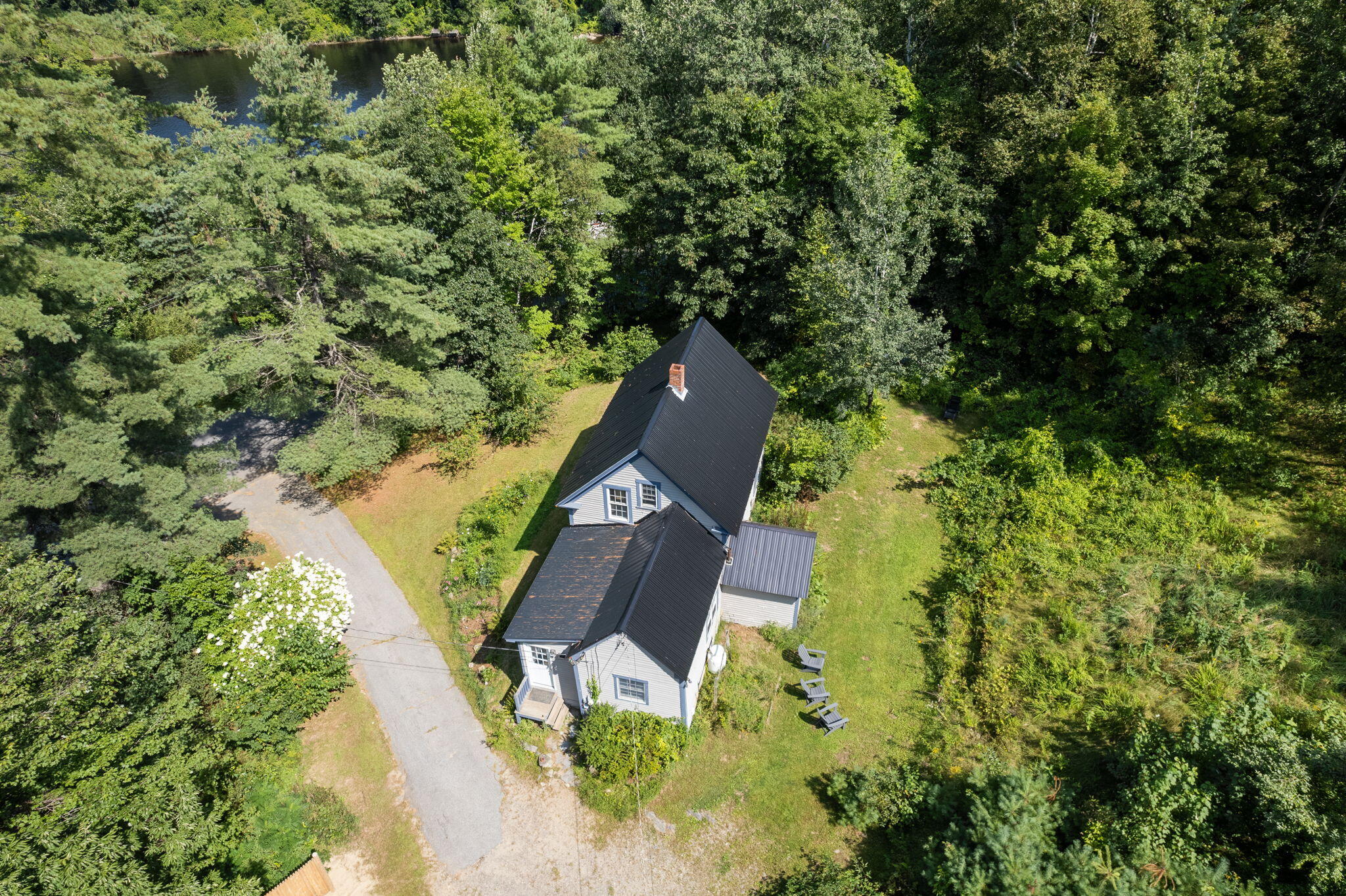 32 Goding Road Livermore, ME 04253 - Photo 29 of 36 Aerial view of home & driveway