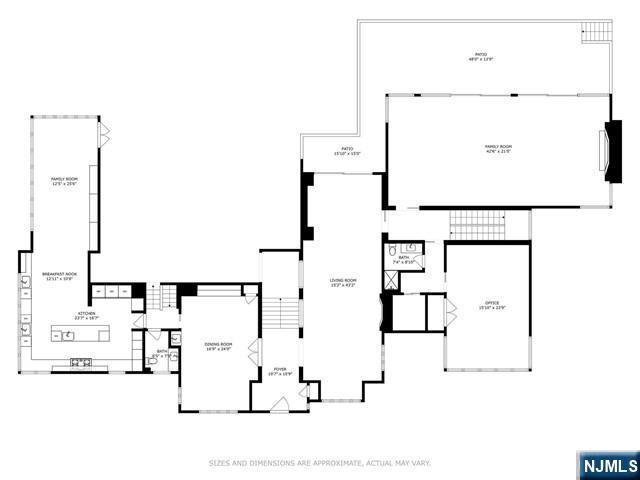 532 Winthrop Road Teaneck, NJ 07666 - Photo 37 of 42 a picture of floor plan