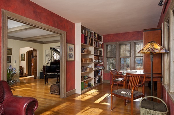 94 Devonshire Road Newton, MA 02468 - Photo 6 of 17 a living room with furniture a lamp and large window