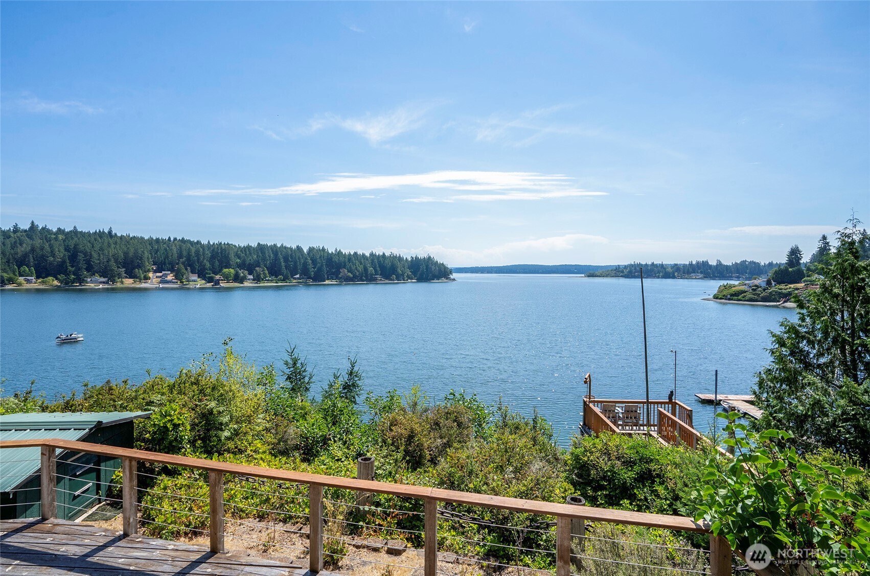 16412 50th St Court Southwest Longbranch, WA 98351 - Photo 23 of 35 a view of a lake from a balcony