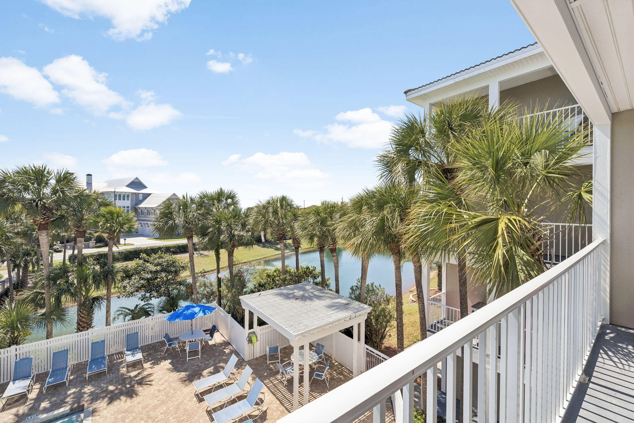 144 Spires Lane, Unit 310 Santa Rosa Beach, FL 32459 - Photo 28 of 41 a view of a balcony with lake view and mountain view