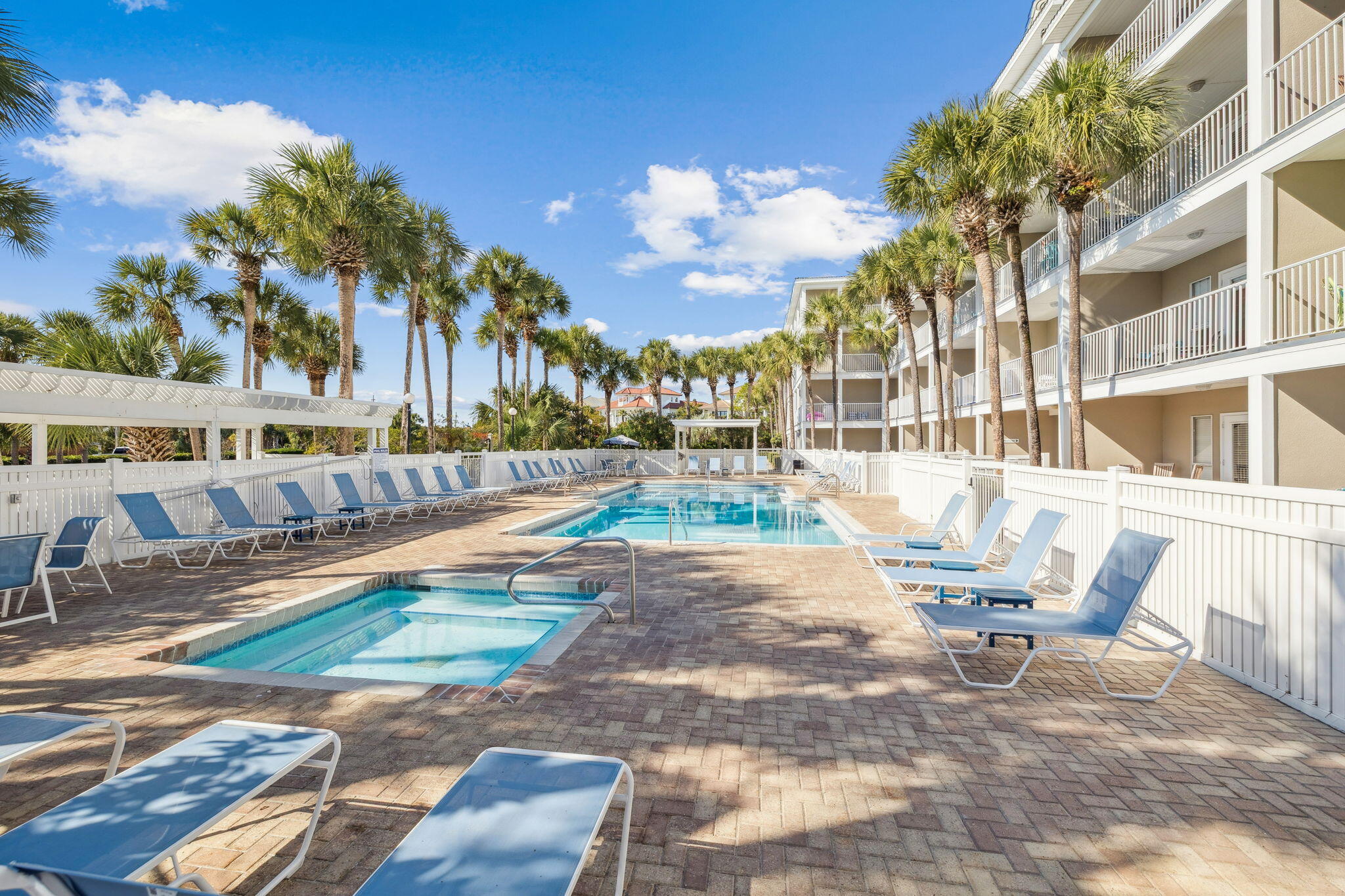 144 Spires Lane, Unit 310 Santa Rosa Beach, FL 32459 - Photo 33 of 41 a view of a swimming pool with an outdoor seating