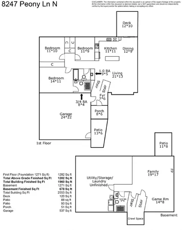$435,000 | 8247 Peony Lane North, Maple Grove, MN 55311