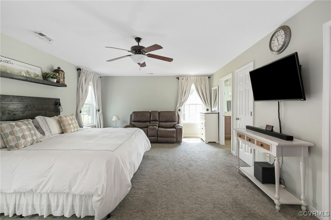 14300 Wallingham Loop Midlothian, VA 23114 - Photo 35 of 50 a bedroom with a bed a flat screen tv and a couch