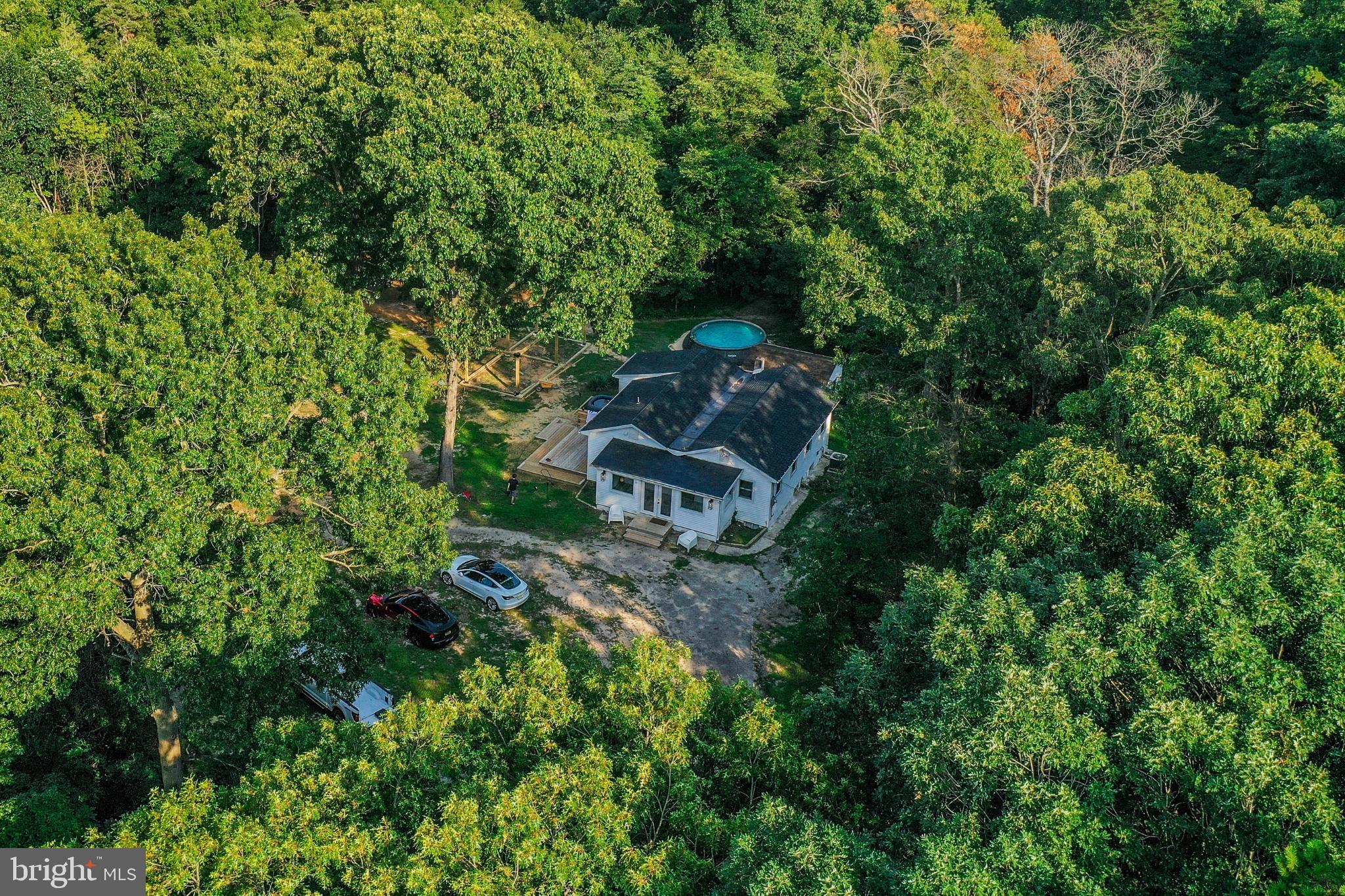 Secluded retreat nestled among lush greenery.