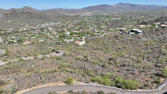 a view of a mountain in the distance