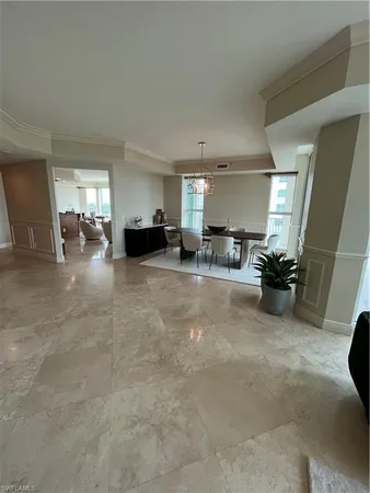 a view of a livingroom with furniture and a livingroom