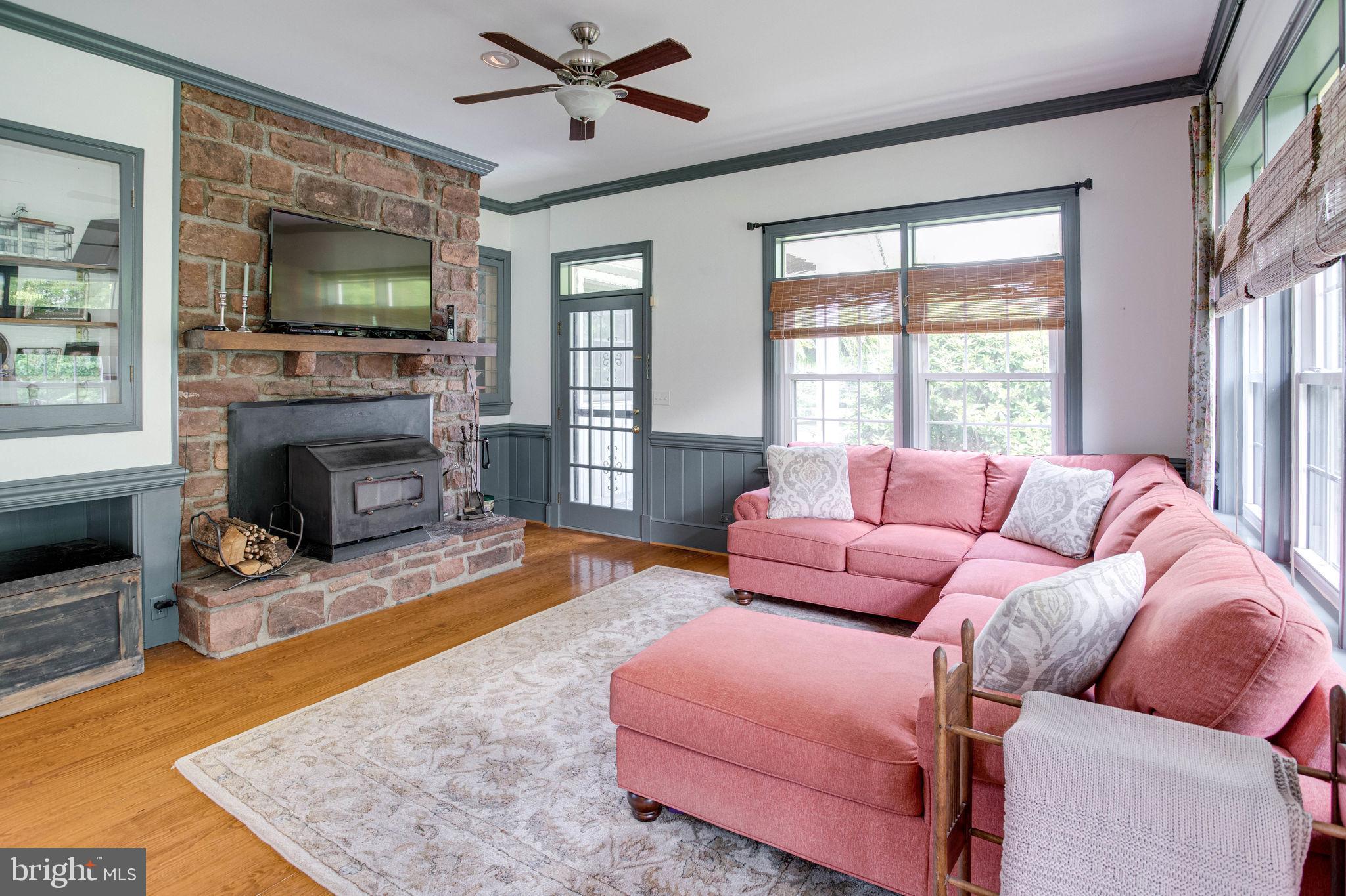 9759 Clarkes Road Bealeton, VA 22712 - Photo 21 of 56 Stone Hearth FP w/Wood Stove Insert