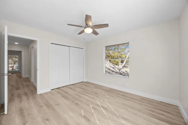 a view of an empty room and window