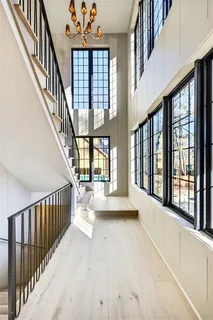 a view of an entryway with staircase