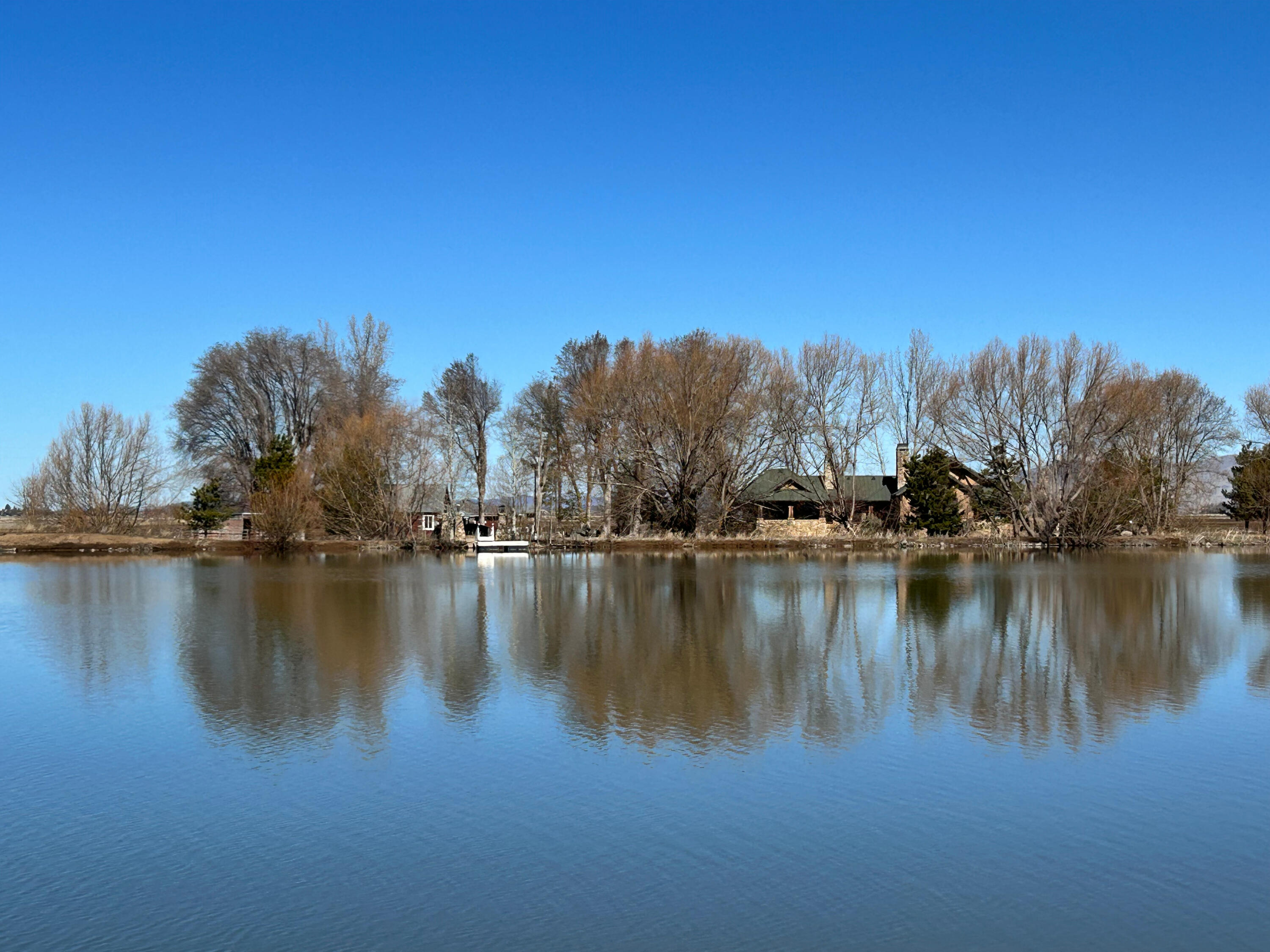 553-185 Punkin Center Road Bieber, CA 96009 - Photo 29 of 57 a view of a lake with trees in the background