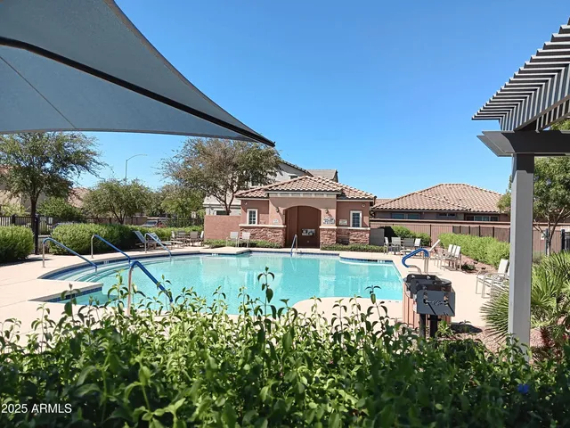 a backyard of a house