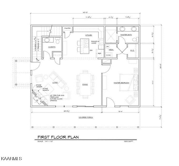 318 Greystone Heights Road Gatlinburg, TN 37738 - Photo 59 of 60 318 GSH Floor Plan 1st floor