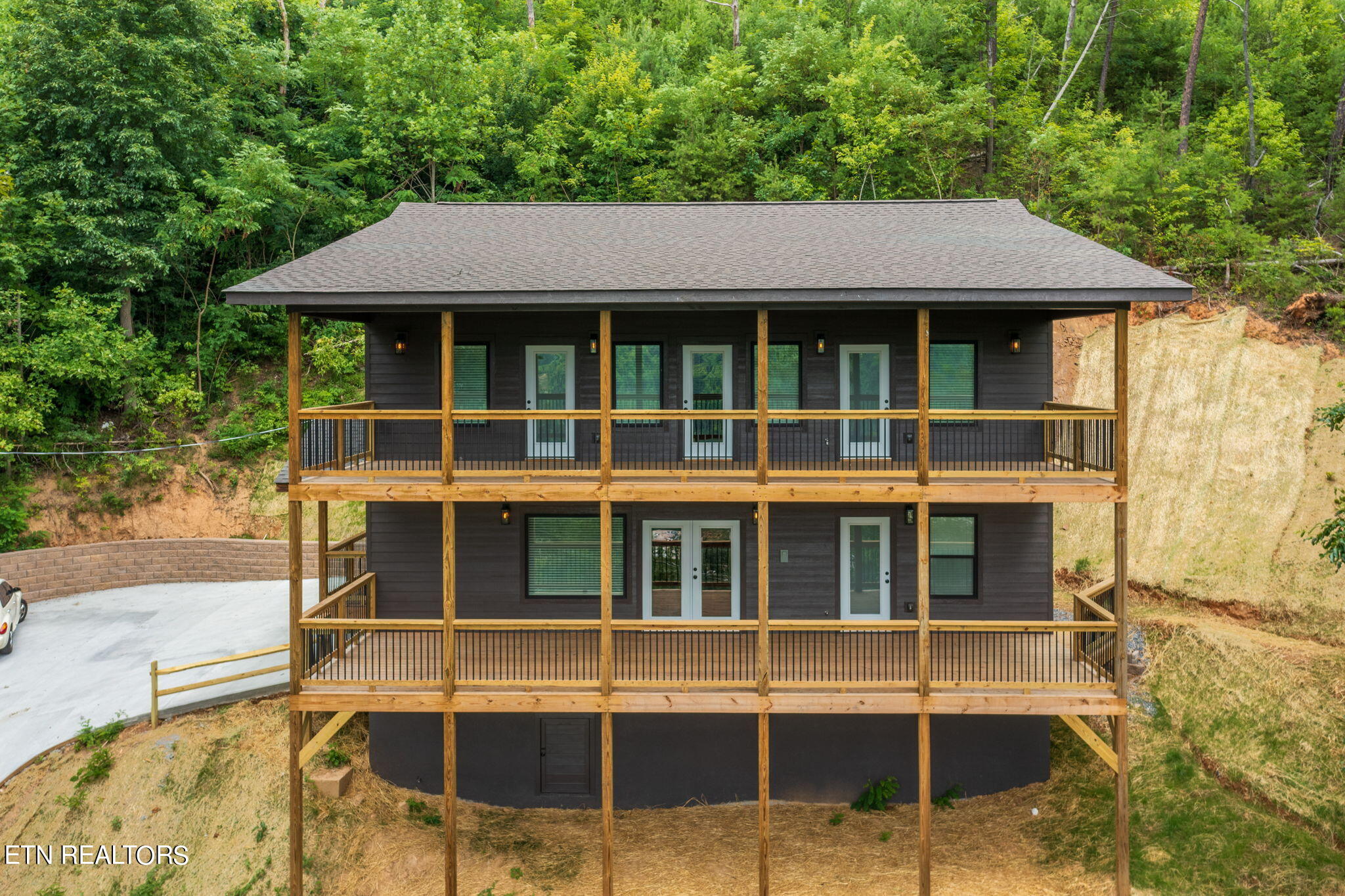 318 Greystone Heights Road Gatlinburg, TN 37738 - Photo 6 of 60 318 GSH Ext Front Porch 1