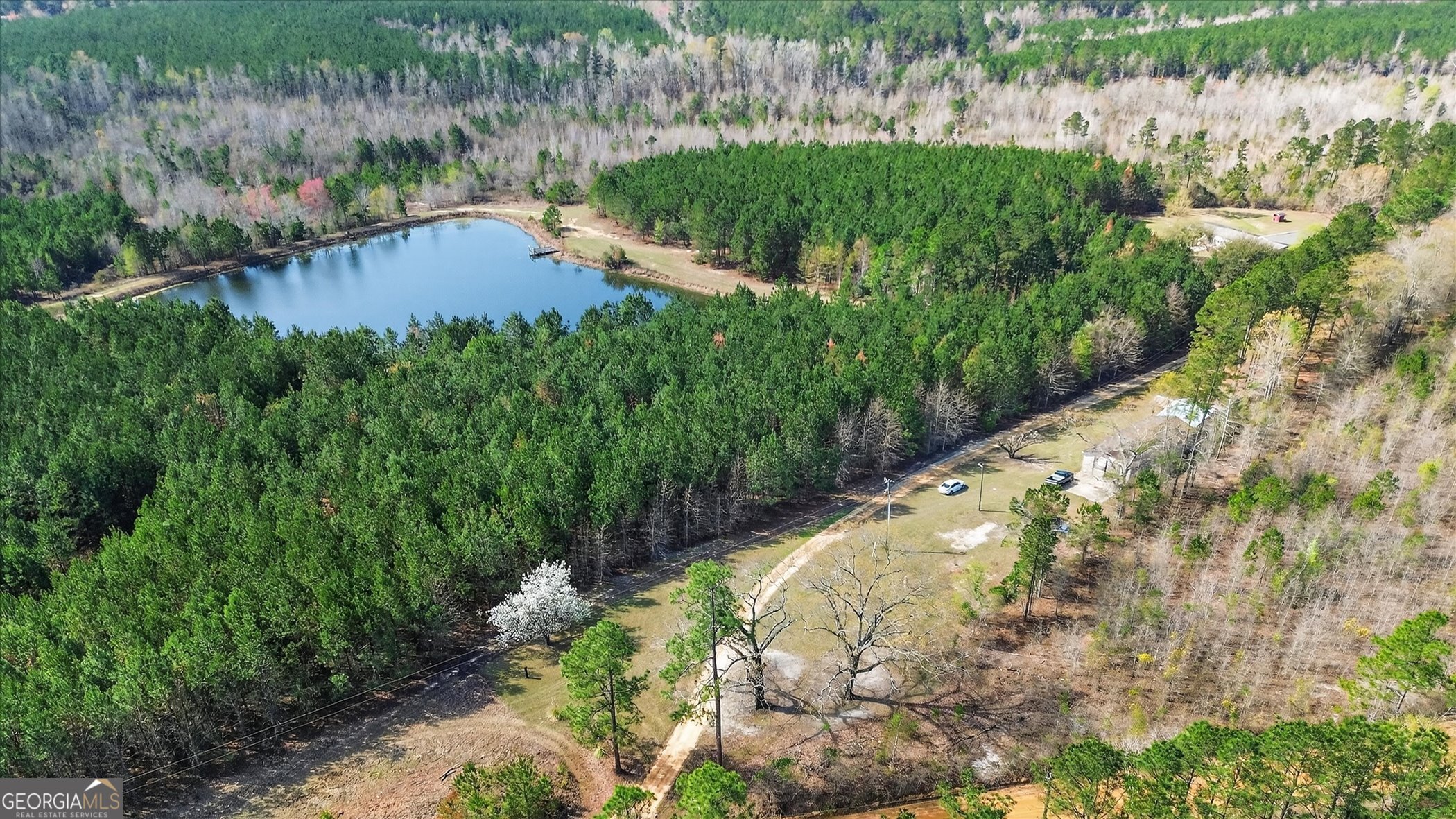 395 Winchester Road Sylvania, GA 30467 - Photo 50 of 60 a view of a lake with a park