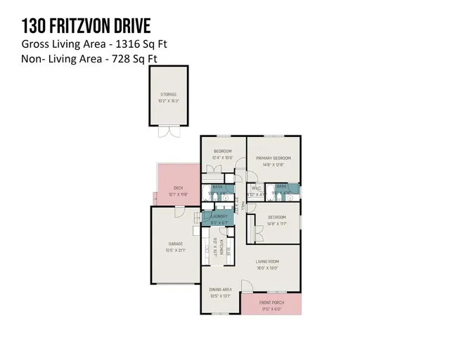 $335,000 | 130 Fritzvon Drive, Mount Pleasant, NC 28124