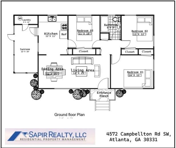 4572 Campbellton Road Southwest Atlanta, GA 30331 - Photo 20 of 21 a picture of a book and a white bed