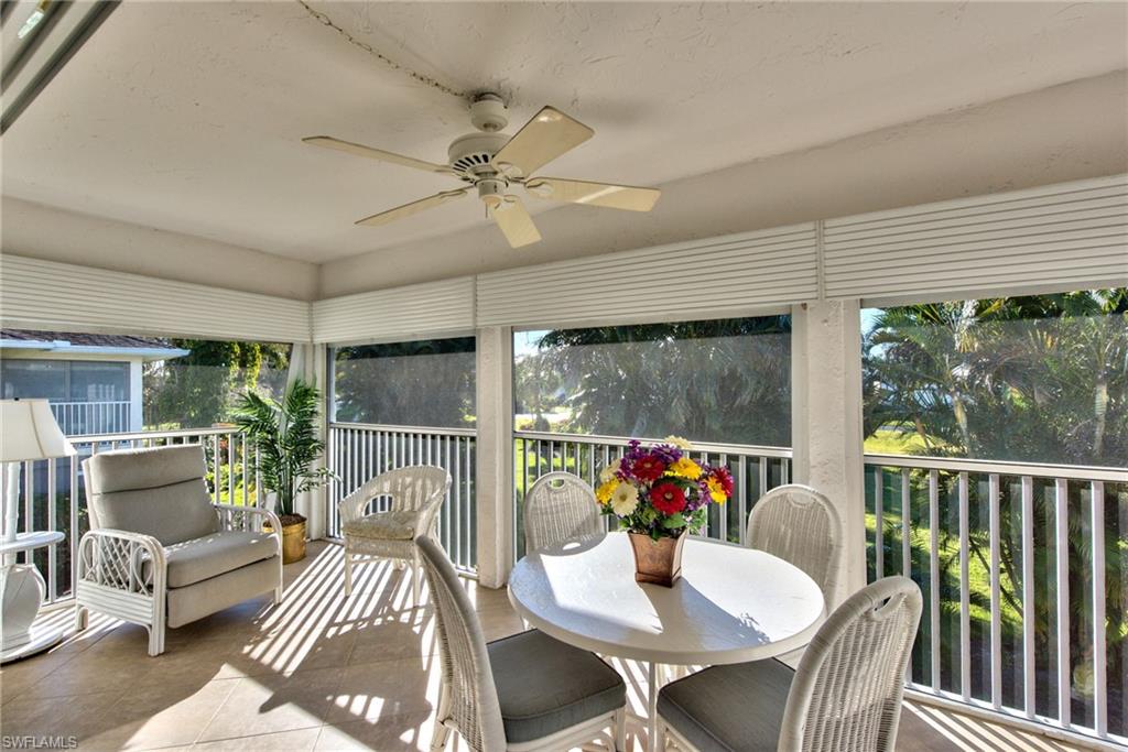 865 Teryl Road, Unit 2114 Naples, FL 34112 - Photo 3 of 26 a dining room with furniture garden view and a potted plant