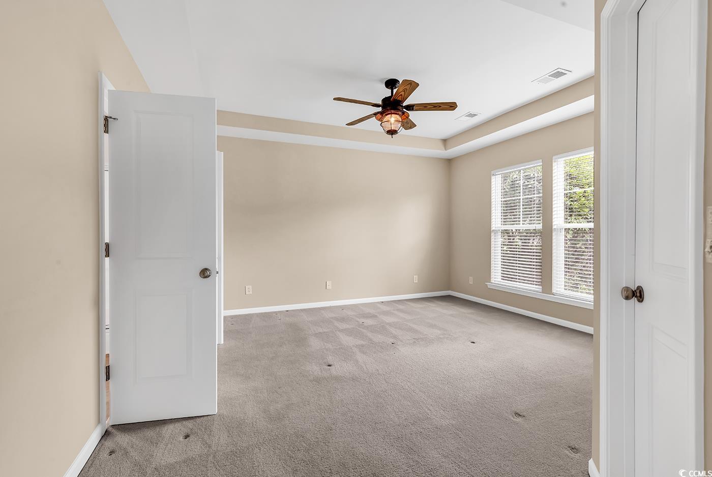 126 Dreamland Drive Murrells Inlet, SC 29576 - Photo 19 of 40 Unfurnished room with ceiling fan, carpet flooring, and baseboards