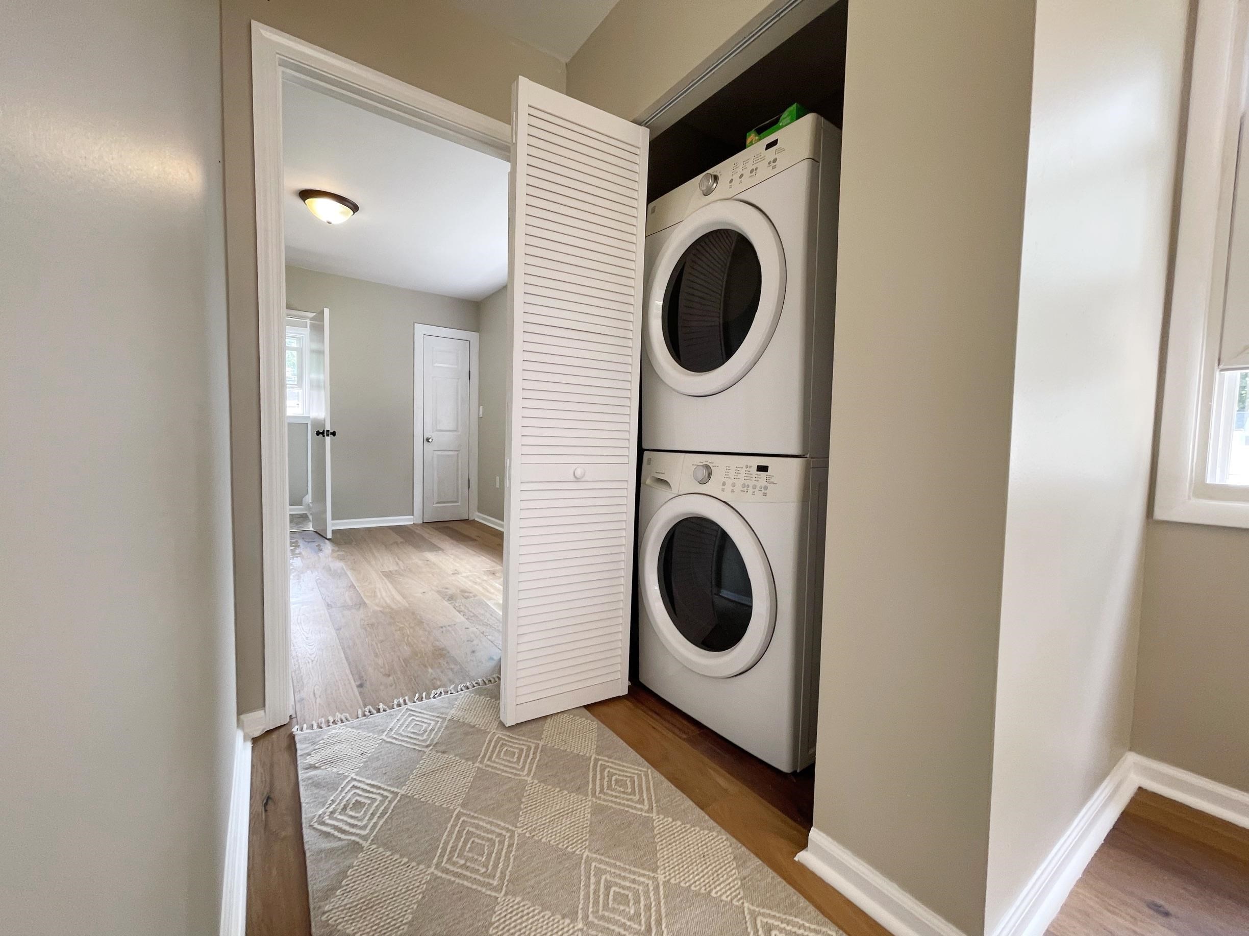 503 5th Street Grottoes, VA 24441 - Photo 18 of 24 a view of a hallway with washer and dryer