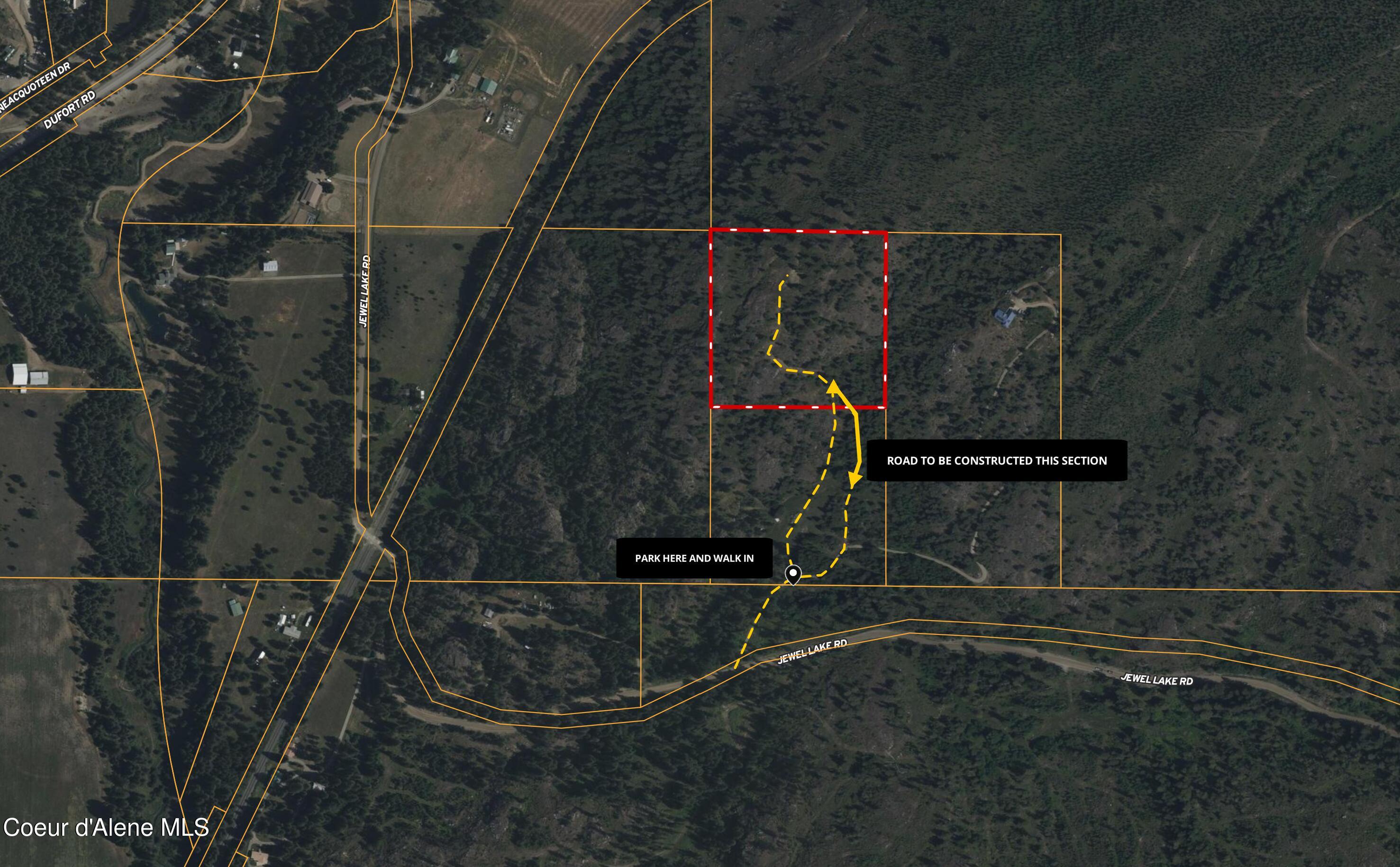 5095 Jewel Lake Road Sagle, ID 83860 - Photo 20 of 25 aerial medium view
