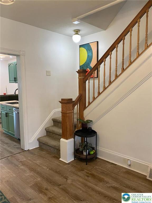 37 Evergreen Street Nazareth, PA 18064 - Photo 8 of 32 a view of entryway and hall with wooden floor