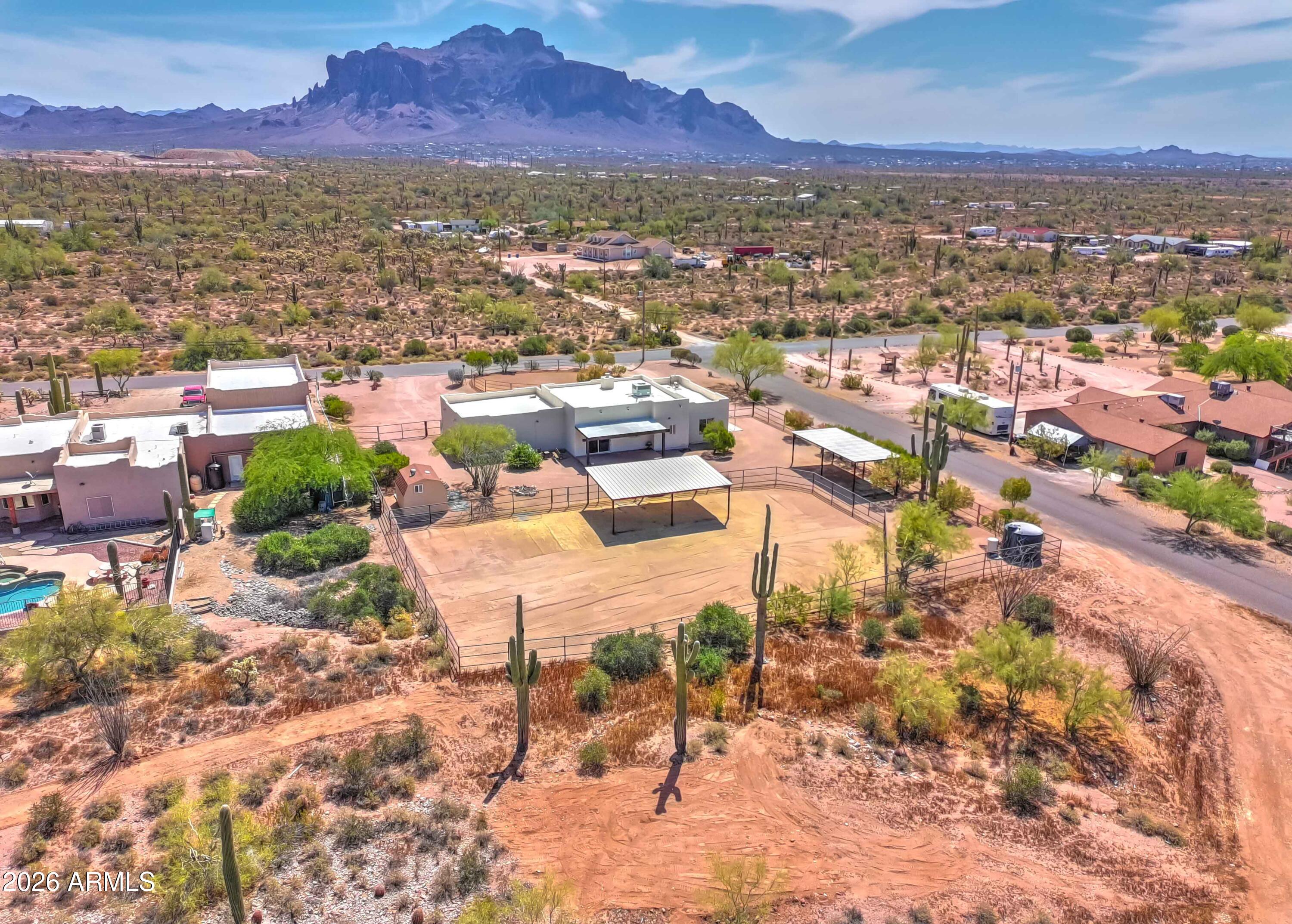 4642 North Tomahawk Road Apache Junction, AZ 85119 - Photo 3 of 41 a view of a city with mountains