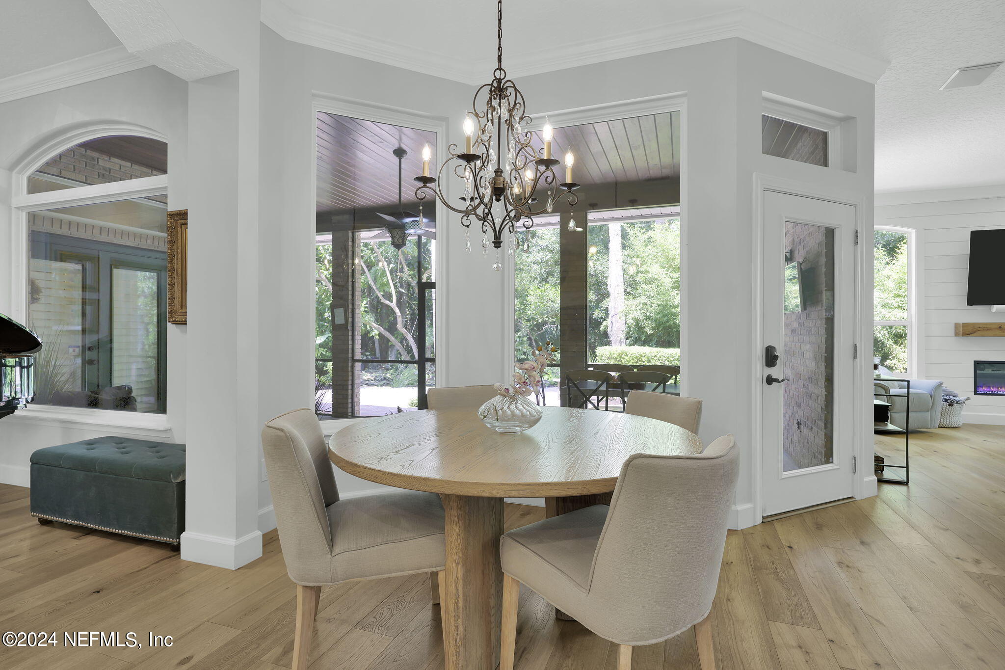 789 Mill Stream Road Ponte Vedra Beach, FL 32082 - Photo 11 of 46 a view of a dining room with furniture window and wooden floor