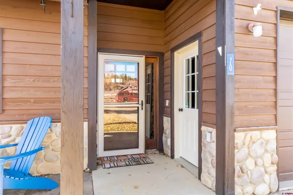 a view of front door