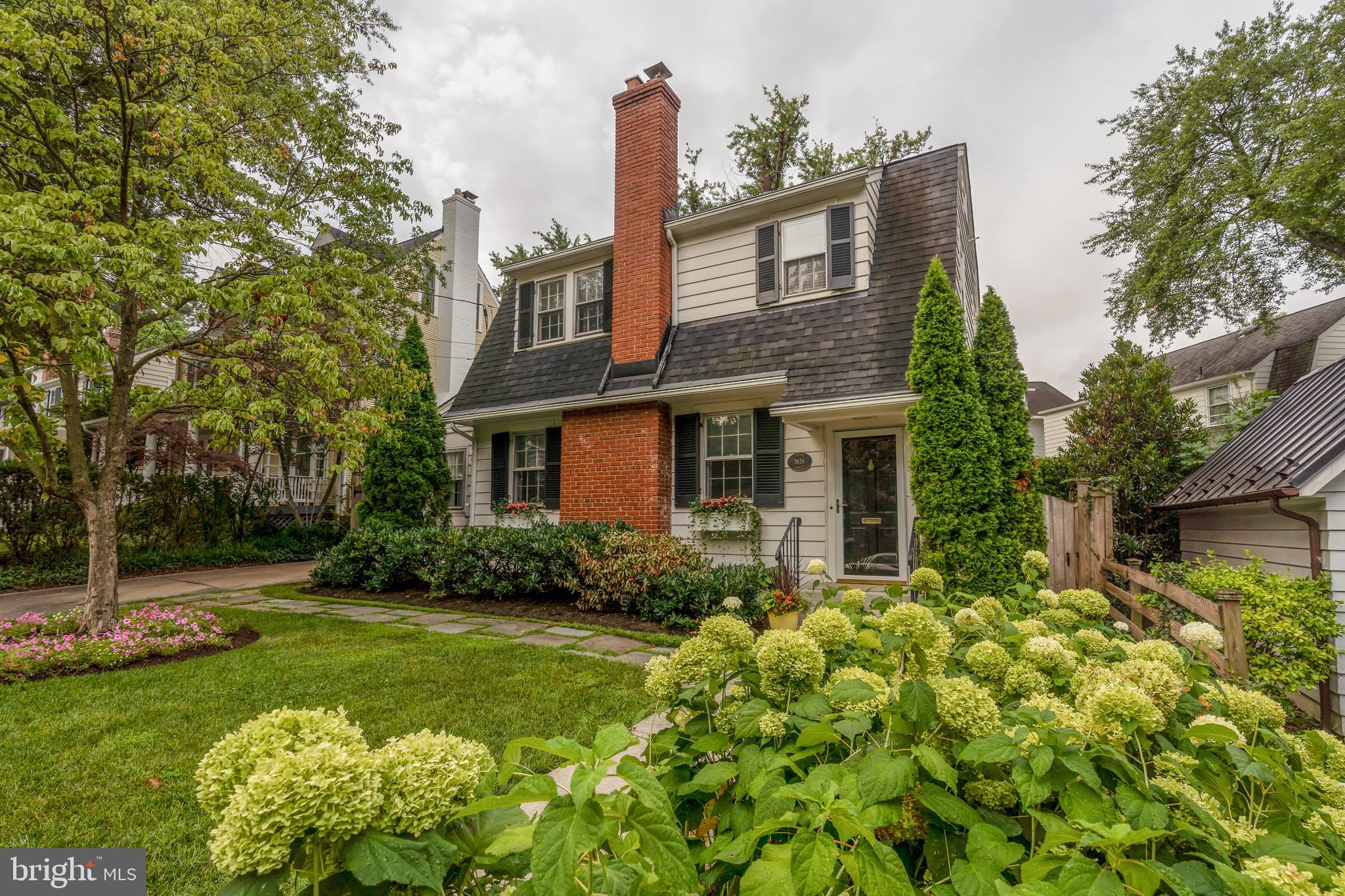 3618 Spring Street Chevy Chase, MD 20815 - Photo 2 of 39 Hydrangea lined front walkway