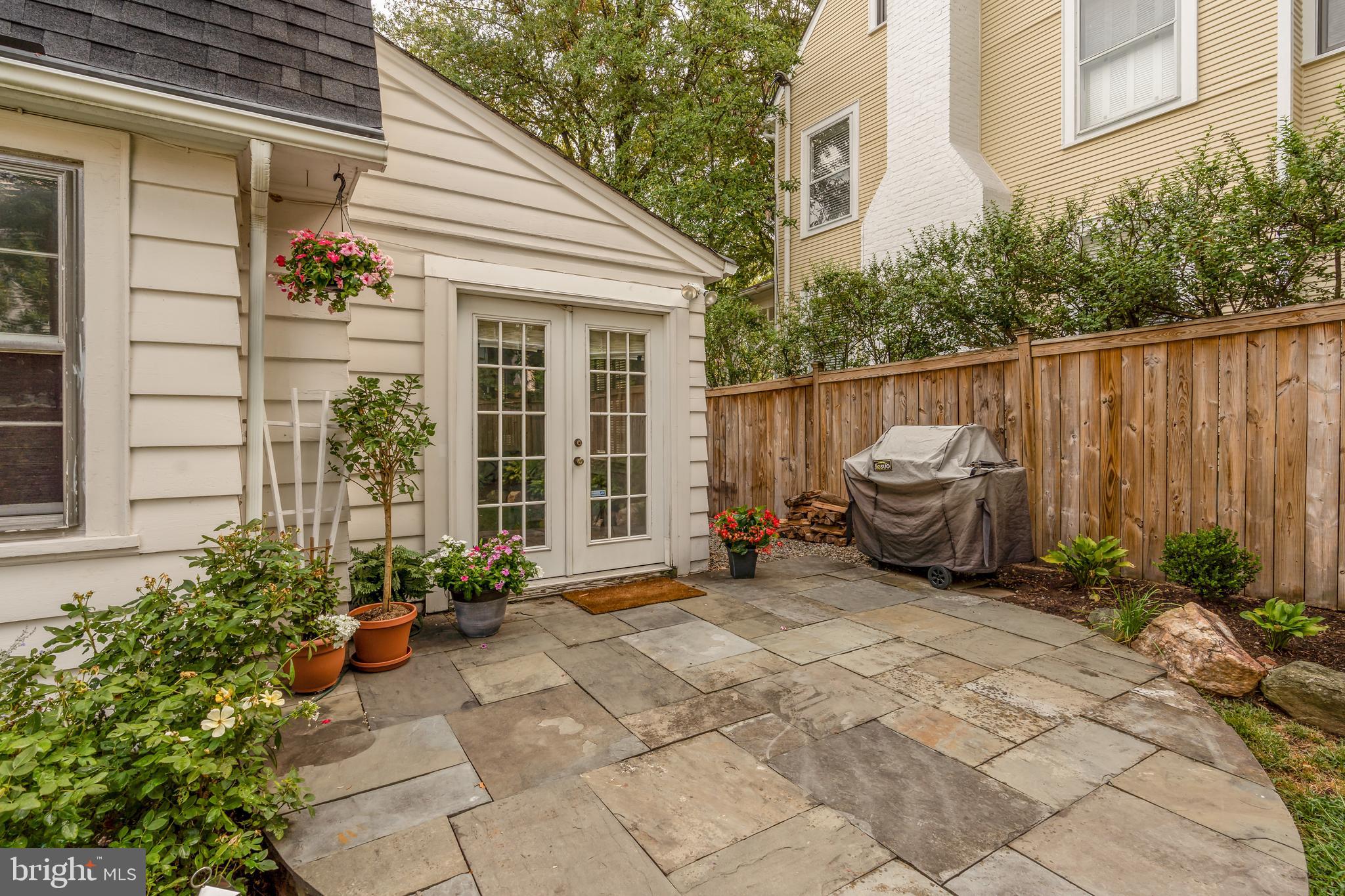 3618 Spring Street Chevy Chase, MD 20815 - Photo 29 of 39 Flagstone patio right off of den