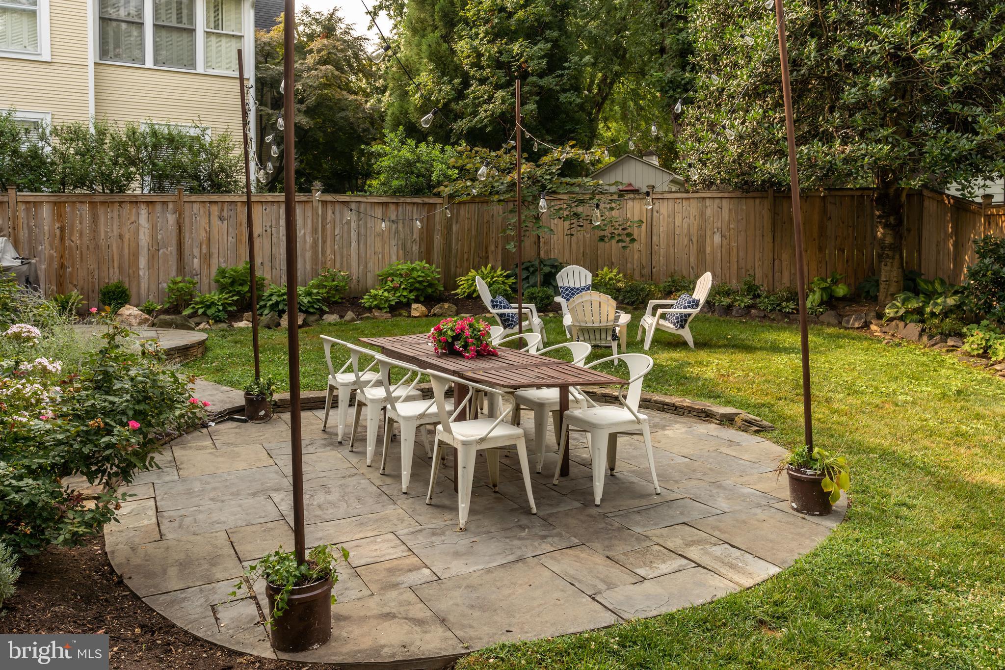 3618 Spring Street Chevy Chase, MD 20815 - Photo 32 of 39 Second flagstone patio perfect for dining!