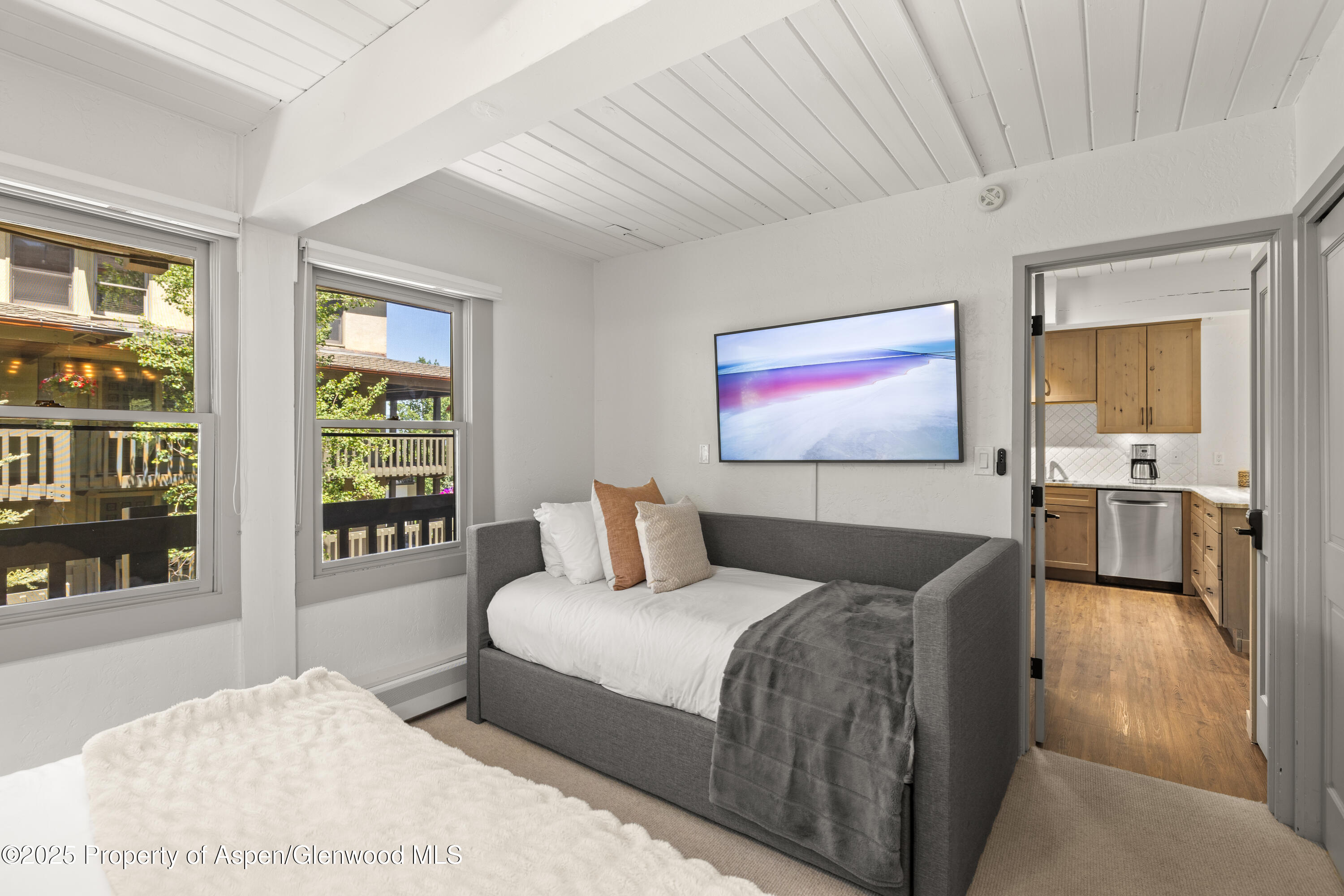 70 Gallun Lane, Unit 206B Snowmass Village, CO 81615 - Photo 13 of 15 a spacious bedroom with a large bed and a window