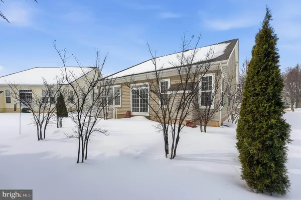 a white house that has a tree on it