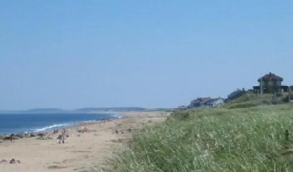 a view of beach and ocean