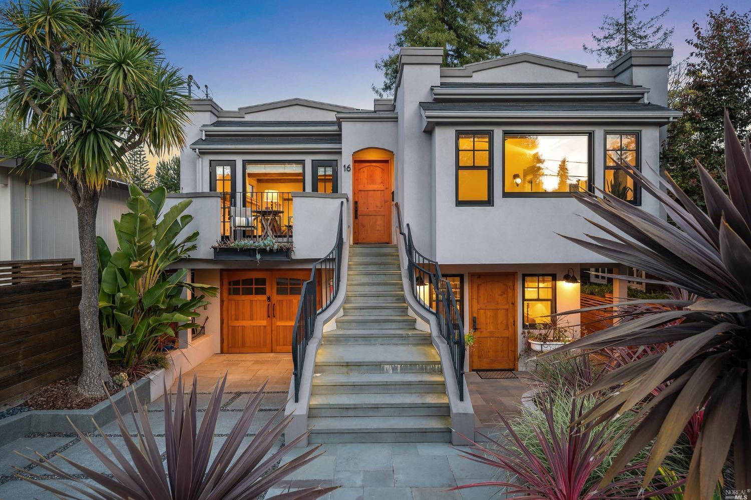 front view of a house with a small yard